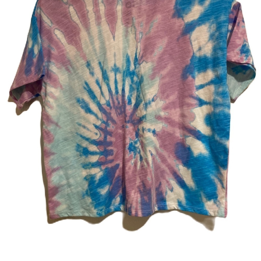 SO Blue and Purple Short Sleeve Tie-Dye Tee Sz. 14/16 NWOT - Picture 2 of 3